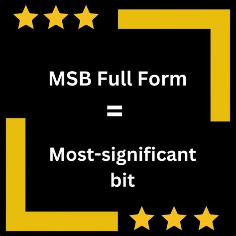 full form of msb